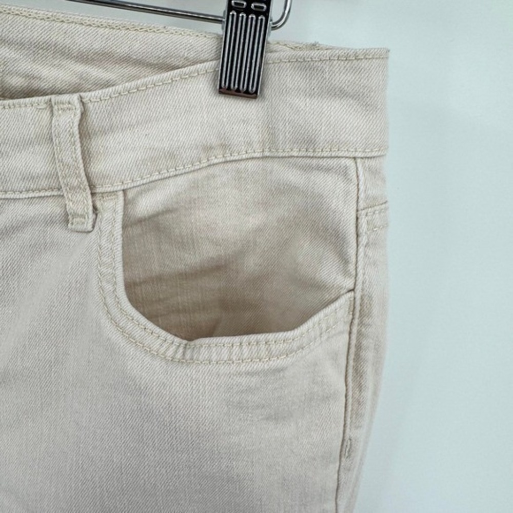 Laura Ashley Y2K Cream Straight Jeans with‎ Gold Pocket Details Women's Sz 12P - Picture 9 of 12
